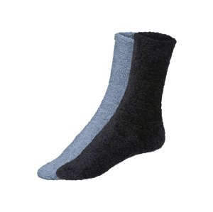 esmara® Dámske ponožky, 2 páry (35/38, čierna/modrá)