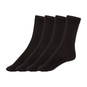esmara® Dámske ponožky, 4 páry (35/38, čierna)