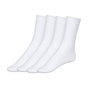 esmara® Dámske ponožky, 4 páry (39/42, biela)