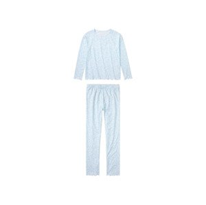 pepperts!® Dievčenské pyžamo s biobavlnou (134/140, biela)