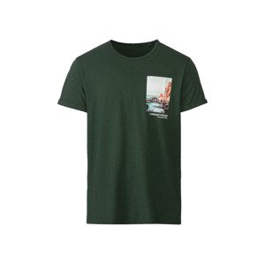 LIVERGY® Pánske bavlnené tričko (M (48/50), zelená)