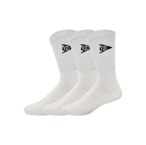 DUNLOP Dámske/Pánske športové ponožky, 3 páry (35/38, biela)