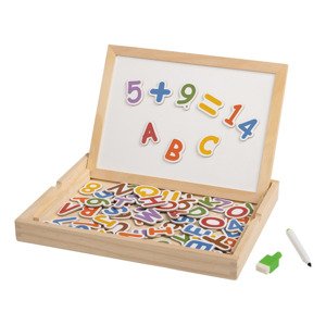 Playtive Drevená hračka (magnetky čísla a abeceda)