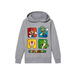 Nintendo Chlapčenská mikina Super Mario (146/152, sivá)
