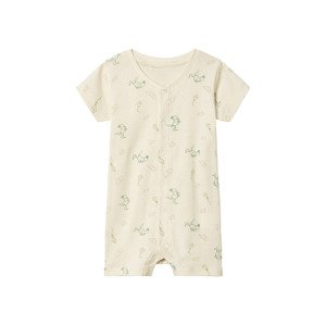 lupilu® Dievčenské krátke pyžamo pre bábätká (56, krémová/vzor)