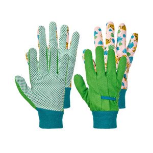 PARKSIDE® Záhradné rukavice, 2 páry (7, tyrkysová/zelená)