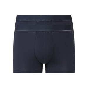 LIVERGY® Pánske boxerky, 2 kusy (L, navy modrá)