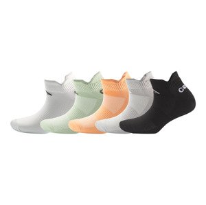 CRIVIT Dámske športové ponožky, 5 párov (35/38, oranžová/zelená/biela/čierna/sivá)