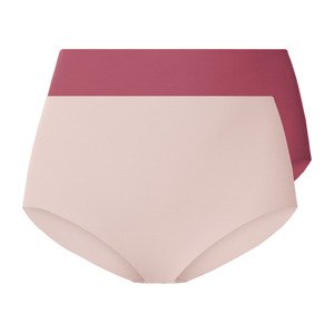 esmara® Dámske bezšvové nohavičky XXL, 2 kusy (XL (48/50), ružovofialová/bledoružová )