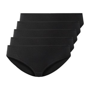 esmara® Dámske nohavičky XXL, 5 kusov (XXL (52/54), čierna)
