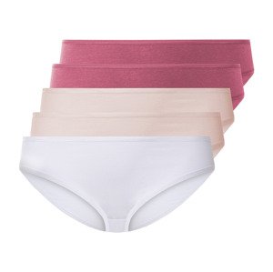 esmara® Dámske nohavičky XXL, 5 kusov (XL (48/50), červená/ružová/biela)