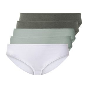 esmara® Dámske nohavičky XXL, 5 kusov (XL (48/50), biela/zelená/mentolová)
