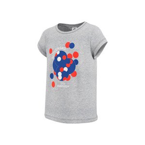 Dievčenské tričko UEFA EURO 2024 (110/116, sivá)