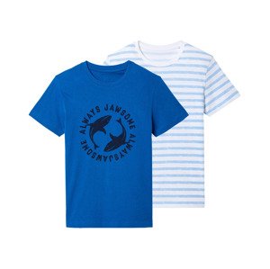 pepperts!® Chlapčenské tričko, 2 kusy (146/152, vzor/modrá)