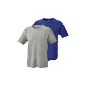 PARKSIDE® Pánske tričko, 2 kusy (S (44/46), modrá/sivá)