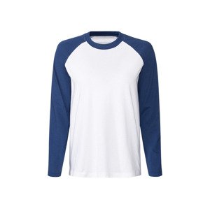 esmara® Dámske tričko s dlhým rukávom (S (36/38), navy modrá/biela)