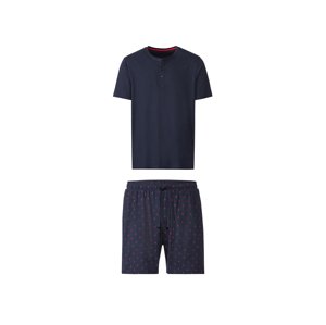 LIVERGY® Pánske krátke pyžamo (L (52/54), navy modrá)