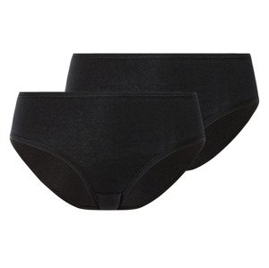 esmara® Dámske nohavičky s BIO bavlnou, 2 kusy (S (36/38), čierna)