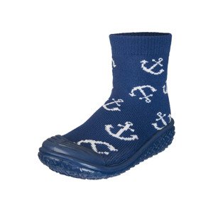 Playshoes Detské protišmyskové ponožky do vody (20/21, tmavomodrá/vzor)