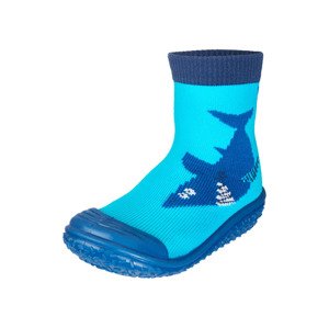 Playshoes Detské protišmyskové ponožky do vody (20/21, bledomodrá/žralok)