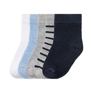 lupilu® Chlapčenské ponožky pre bábätká, 5 párov (11/14, modrá/biela/sivá/námornícka modrá)