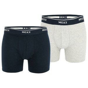 MEXX Pánske boxerky, 2 kusy (M, navy modrá/sivá)