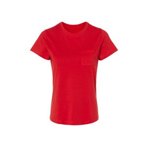esmara® Dámske bavlnené tričko (XS (32/34), červená)