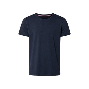 LIVERGY® Pánske bavlnené tričko (M (48/50), námornícka modrá)