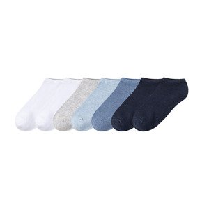 pepperts!® Chlapčenské členkové ponožky, 7 párov (31/34, biela/sivá/modrá/navy modrá)