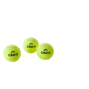 CRIVIT Bedmintonové košíčky/Tenisové loptičky (tenisové loptičky, 3 kusy)