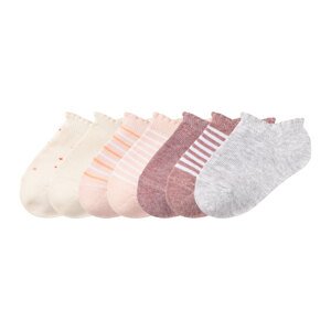 lupilu® Dievčenské členkové ponožky, 7 párov (27/30, bledoružová)