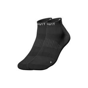 CRIVIT Pánske bežecké ponožky, 2 páry (41/42, čierna/biela)