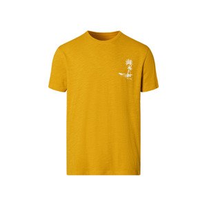 LIVERGY® Pánske bavlnené tričko (M (48/50), žltá)