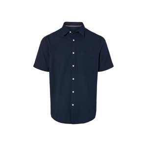 LIVERGY® Pánska voľnočasová košeľa (S (37/38), navy modrá)