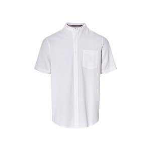 LIVERGY® Pánska voľnočasová košeľa (M (39/40), biela)