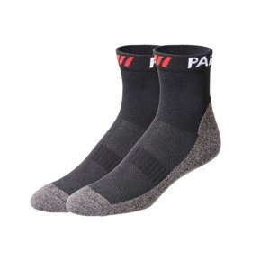 PARKSIDE® Pánske pracovné ponožky, 2 páry (39/42, čierna/sivá)