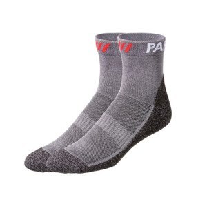 PARKSIDE® Pánske pracovné ponožky, 2 páry (39/42, tmavosivá)
