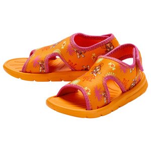 Dievčenské plážové sandále (25, oranžová/ružová)