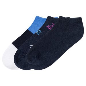 pepperts!® Chlapčenské členkové ponožky, 3 páry (31/34, vzor/navy modrá/modrá/biela)