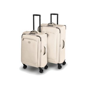 TOPMOVE® Súprava cestovných kufrov, krémová, 2-dielna