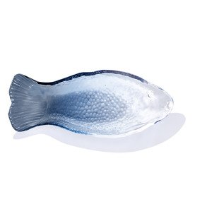 ERNESTO® Servírovací podnos/Súprava tanierikov/Súprava misiek (servírovací podnos ryba, modrý)