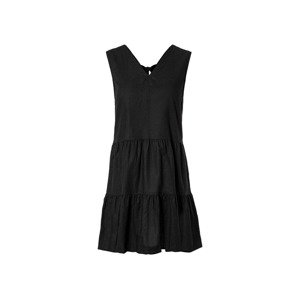 esmara® Dámske ľanové šaty (36, čierna)