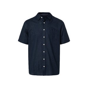 LIVERGY® Pánska košeľa s krátkym rukávom „Regular fit“ (S (37/38), námornícka modrá)