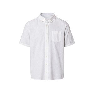 LIVERGY® Pánska košeľa s krátkym rukávom „Regular fit“ (M (39/40), biela)