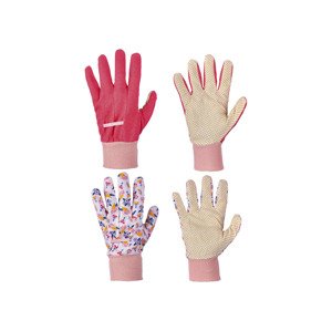 PARKSIDE® Dámske/Pánske záhradné rukavice, 2 páry (7, bledoružová/koralová)