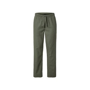 LIVERGY® Pánske nohavice „Straight Fit“ (48, zelená)