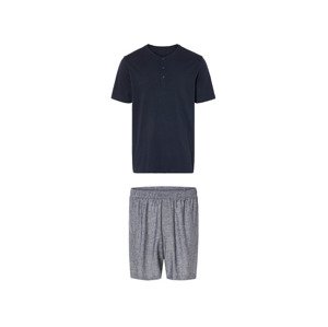 LIVERGY® Pánske pyžamo (S (44/46), navy modrá/sivá)