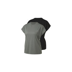 CRIVIT Dámske funkčné tričko, 2 kusy (S (36/38), čierna/zelená)