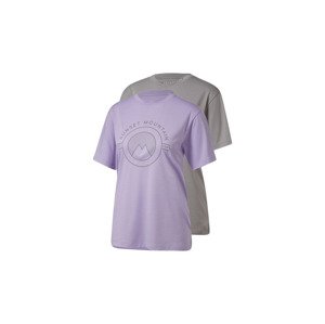 CRIVIT Dámske funkčné tričko, 2 kusy (XS (32/34), fialová/sivá)
