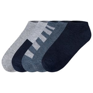 pepperts!® Chlapčenské členkové ponožky, 5 párov (31/34, modrá/námornícka modrá/sivá)